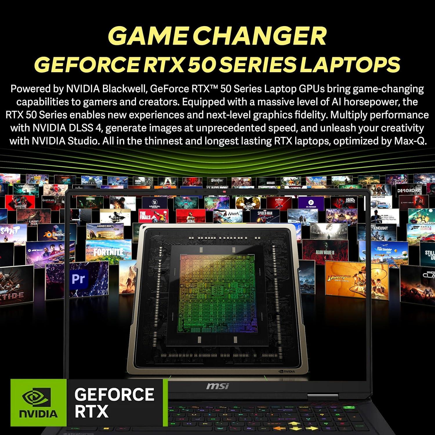 KI-Workstation MSI – 3D/Ingen. & KI-Entwickler, engpassfrei, TGP/TDP