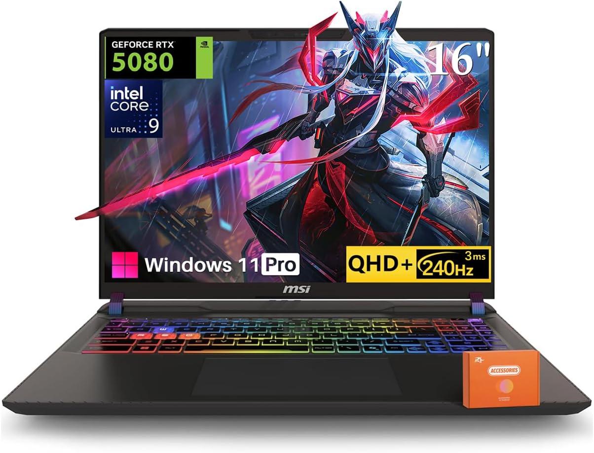 MSI Vector 16 HX - KI-Workstation, Rendering-Monster, hohe TGP/TDP