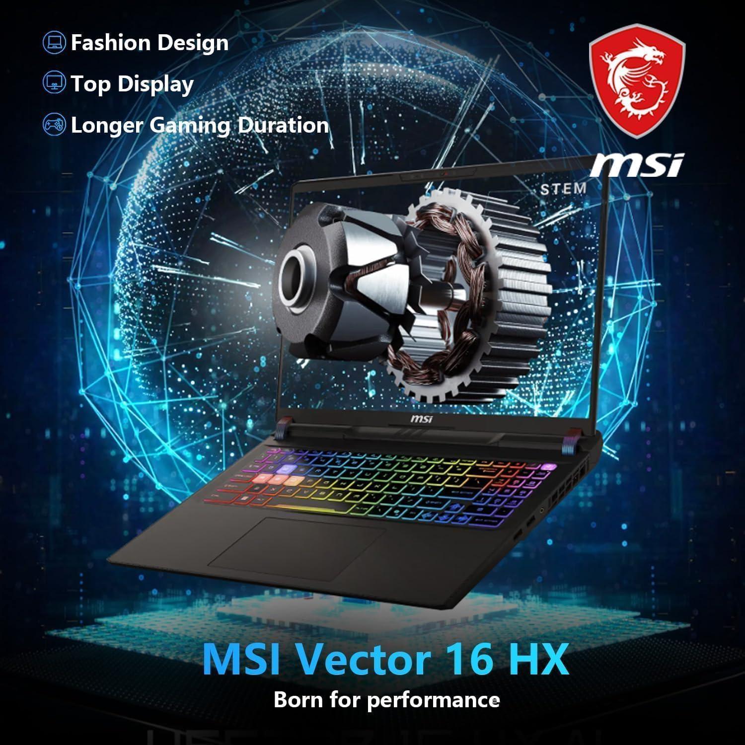 MSI Vector 16 HX - KI-Workstation, Rendering-Monster, hohe TGP/TDP