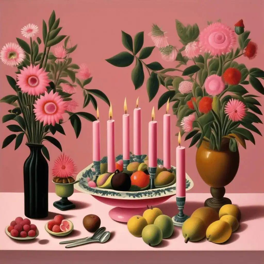 The Pink Candle – Henri Rousseau