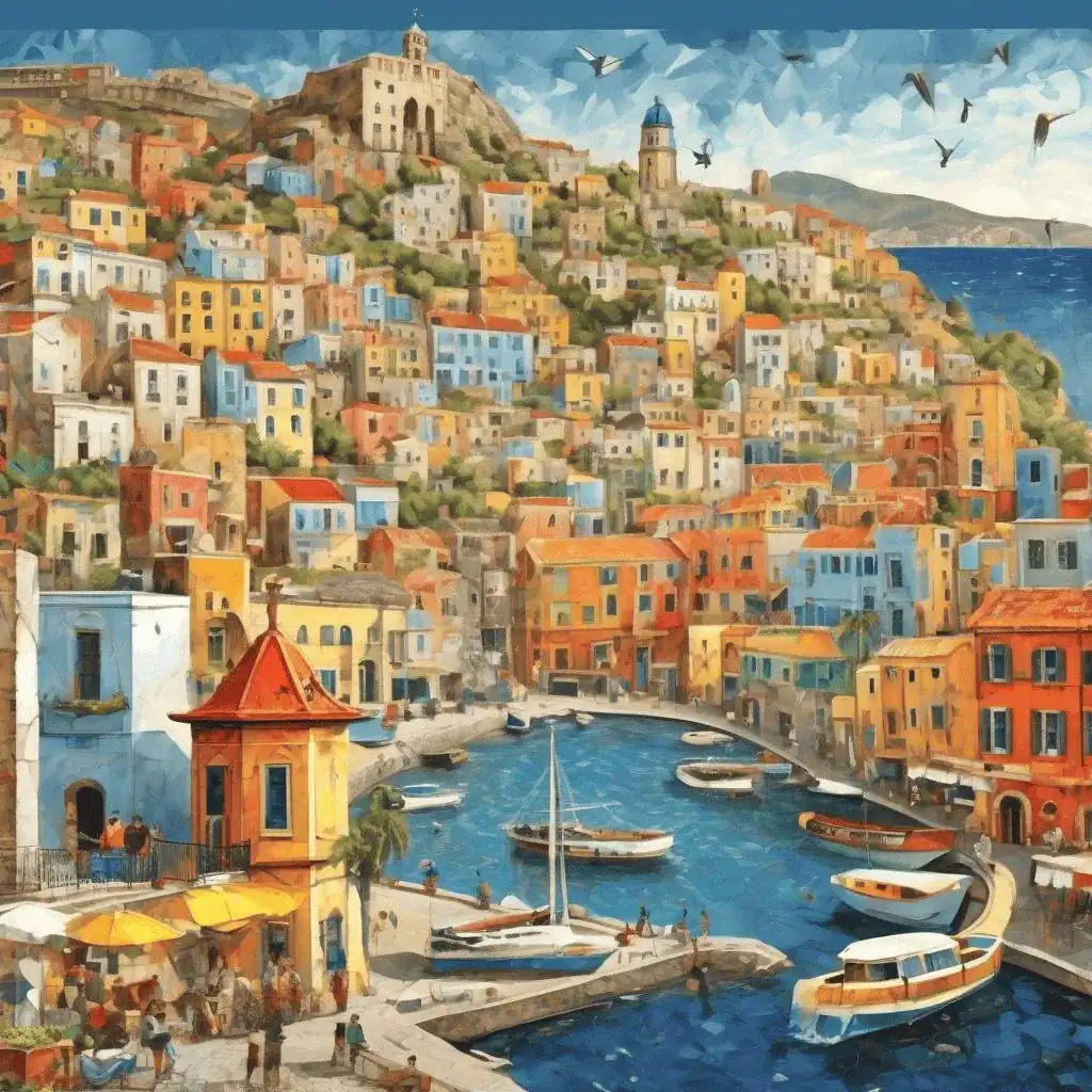 Lipari, Portinenti with Windmill Tower – Max Gubler