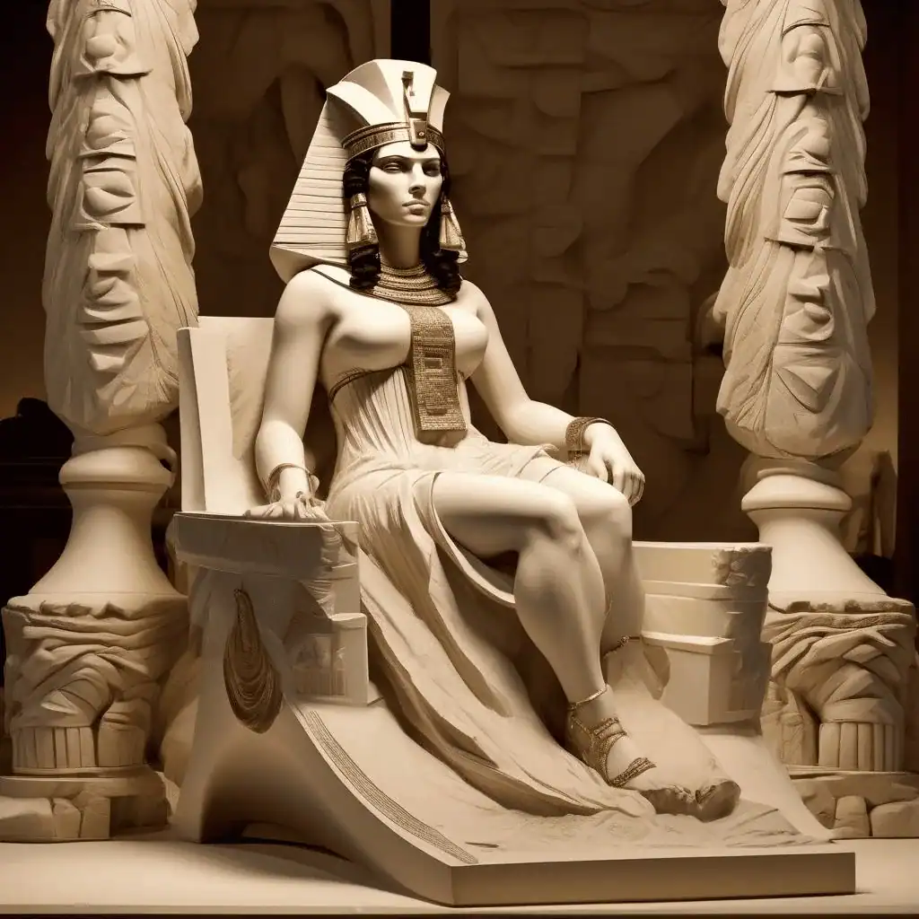 Cleopatra on Throne – Edmonia Lewis